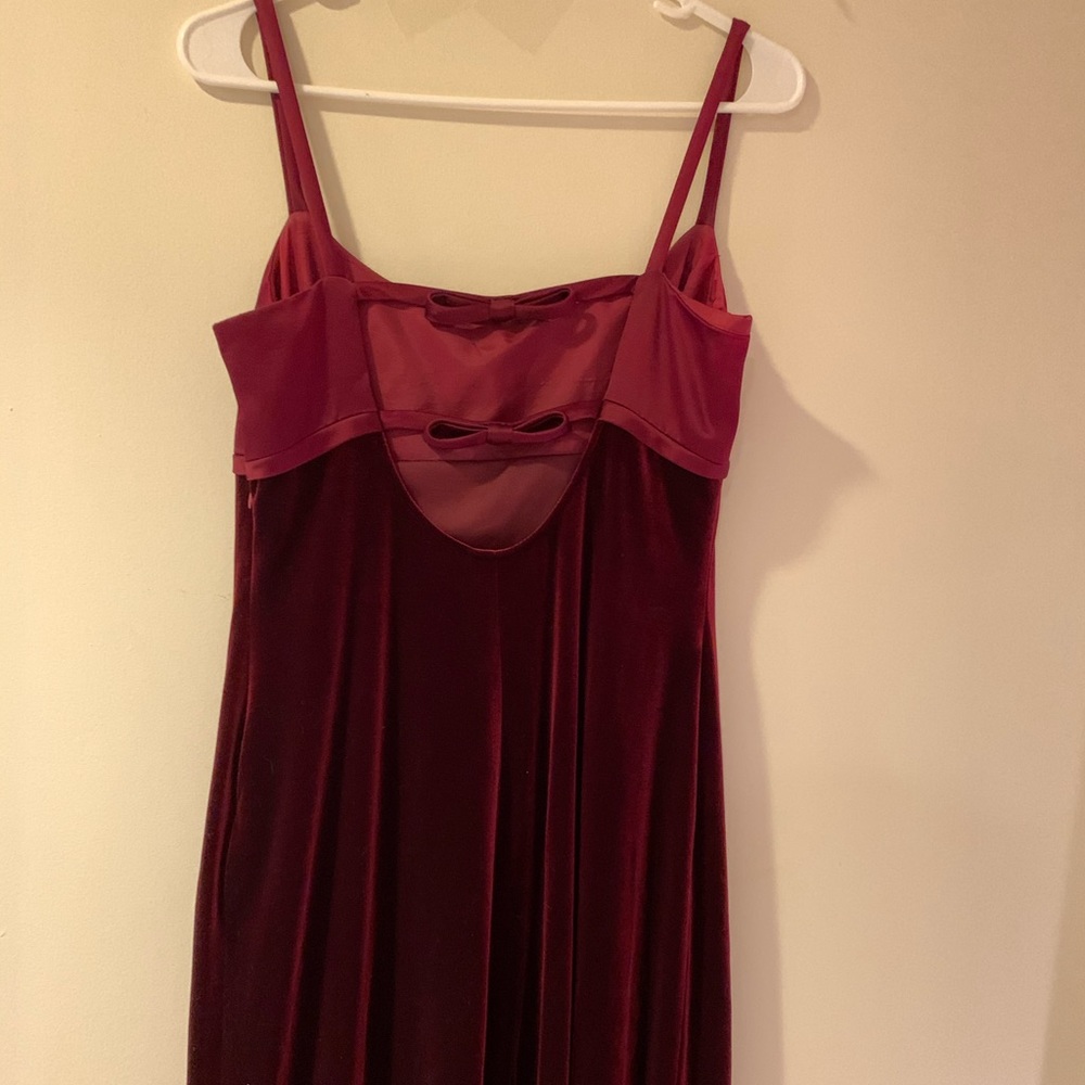 Women’s Wine Red Velvet Red Dress
